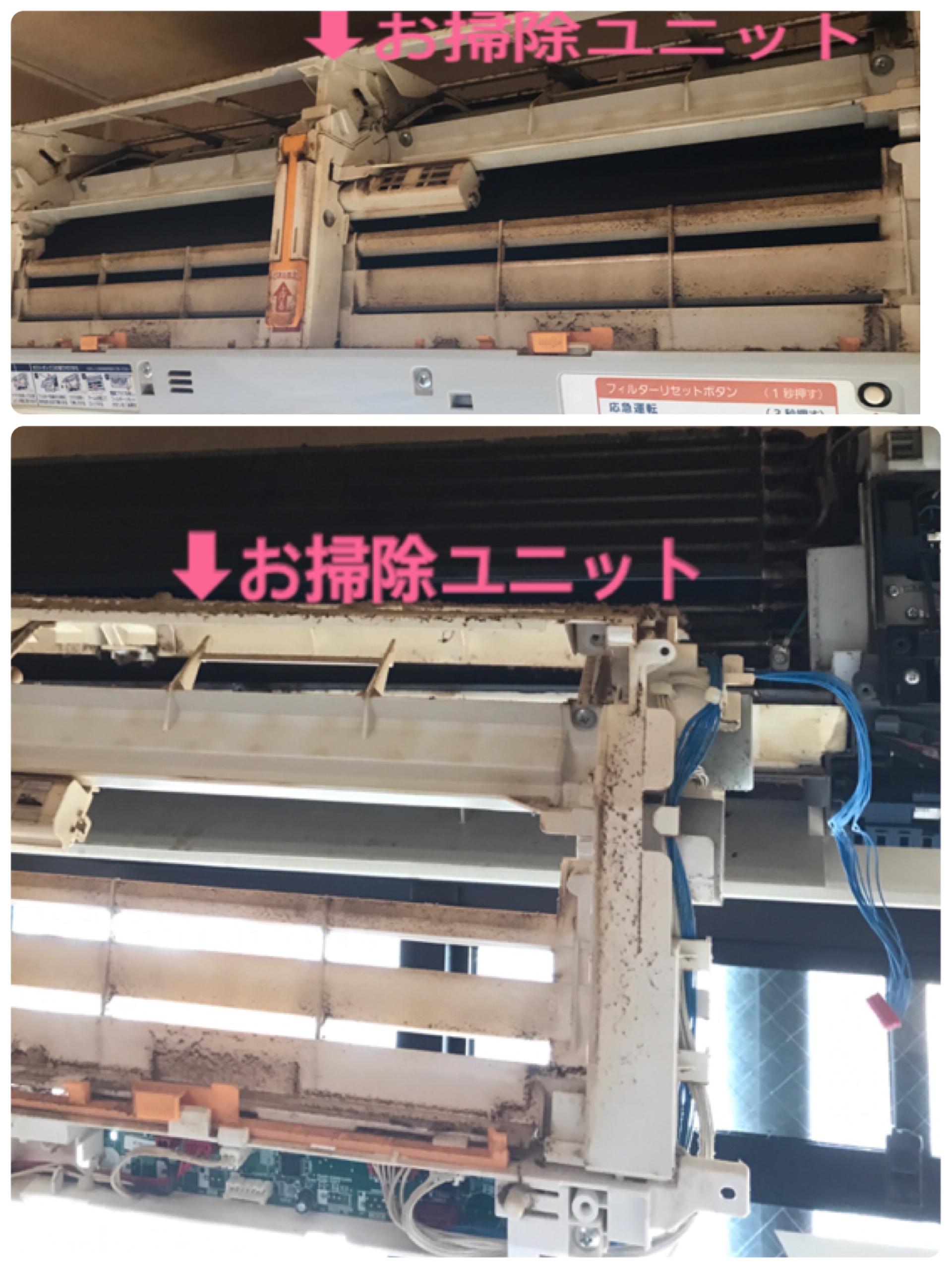 お掃除機能付きエアコン お掃除機能付きエアコン